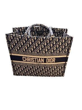 Dior Blue Book Tote Oblique